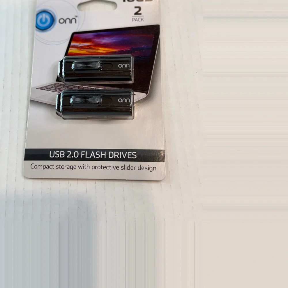 🆕 Onn 16GB USB 2.0 Flash Drives – 2 Pack | Compact Storage | 🆕